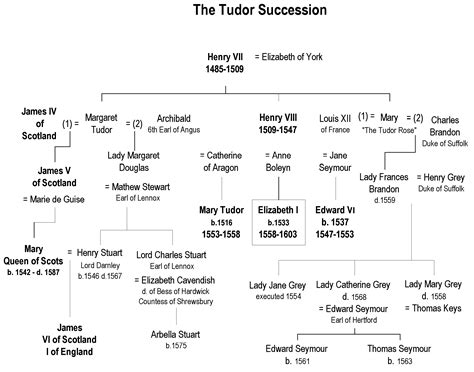 tudor succession chart.